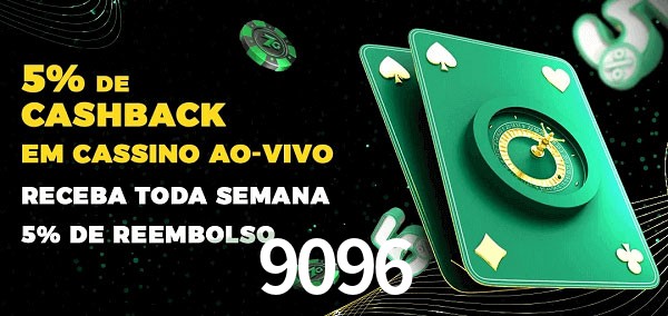 Promoções do cassino ao Vivo 9096